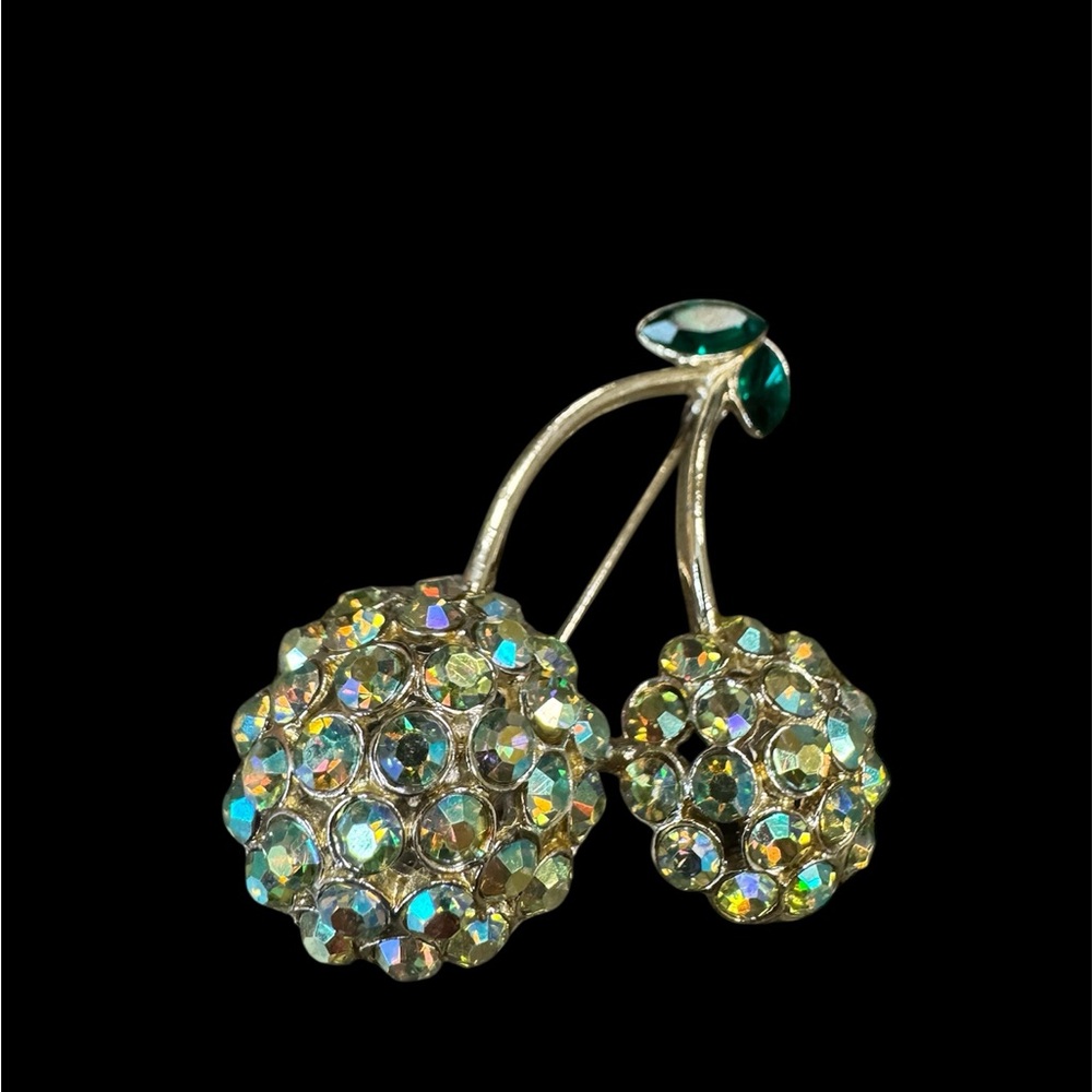 BSK  Cherry AB Crystal Brooch